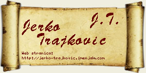 Jerko Trajković vizit kartica